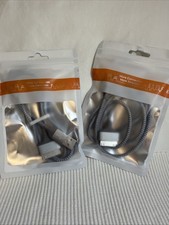 Two 30 Pin USB Data Sync Cable Charger for iPhone iPod Nano iPad
