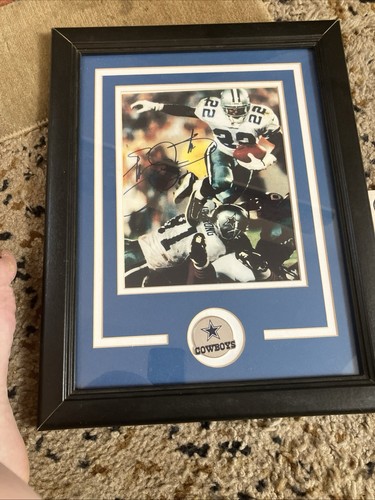 Emmit Smith Signed Picture Framed