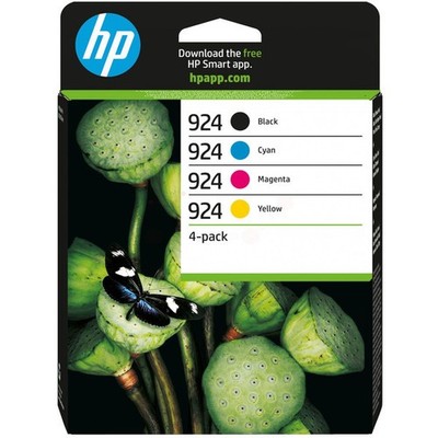 Original HP 924  6C3Z1NE Tinte Multipack schwarz cyan magenta gelb 4 Stück