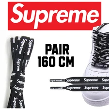 Supreme Shoe Laces Black AF1  160 cm 63 in