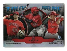 2019 Bowman #TP-LAA Brandon Marsh / Jo Adell / Matt Thaiss Talent Pipeline