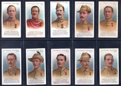Taddy & Co - sehr guter Zustand HELDEN - BURENKRIEG - 10 VERSCHIEDENE KARTEN AUSGEGEBEN 1902