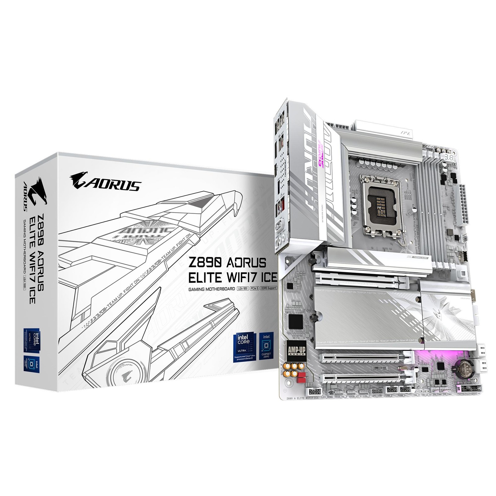 Gigabyte Z890 Aorus Elite Wifi7 Ice (Lga 1851, Intel Z890, Atx), Scheda Madre - Immagine 3