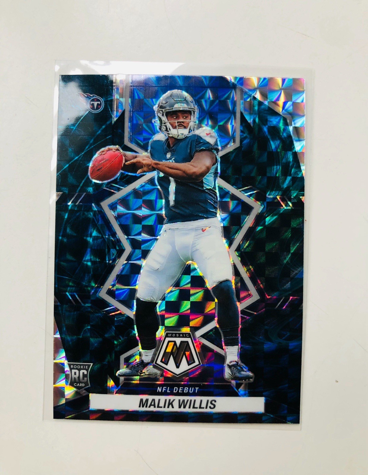 2022 Mosaic MALIK WILLIS NFL Debut Genesis Prizm RC #272 SP