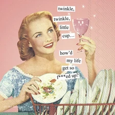 Boston International Anne Taintor 3-Ply Retro Napkins 20-Count