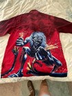 Iron Maiden Eddie Red Graphic button down mens dress shirt Large never worn  — photo 5