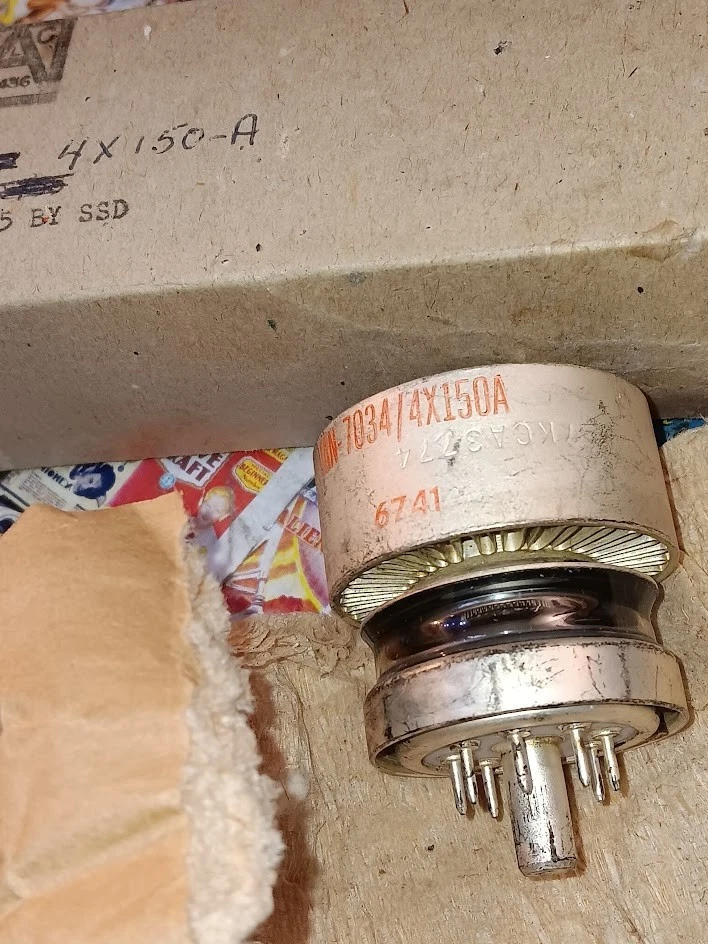 Tubo de electrones EIMAC 4X150A / 7034 NUEVO EN STOCK Foto 4 de 4