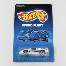 Hot Wheels Speed Fleet Lamborghini Countach White 3794 Unpunched 1988