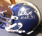 Chargers HOF signed mini helmet w/ 2 COA's - Fouts, Dean, Mix, Winslow & Joiner — photo 4