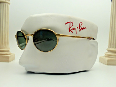 Ray-Ban Bausch & Lomb W2840 Highstreet Metal Oval Sonnenbrille G-15 NOS nur Etui