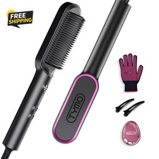 Hair Straightener Brush, Ring Hair Straightener Comb Straightening Brush