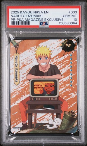 PSA 10 Naruto Uzumaki Smriti PSA Magazine Exclusive NRSA-PR-003 Kayou 2025