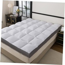 Memory Foam Mattress Topper Queen Size Memory Foam Queen 80x60 Inch White