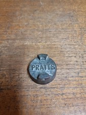 Vintage Pratts 2 Gallon Petrol Oil Can Tin Brass Lid Cap