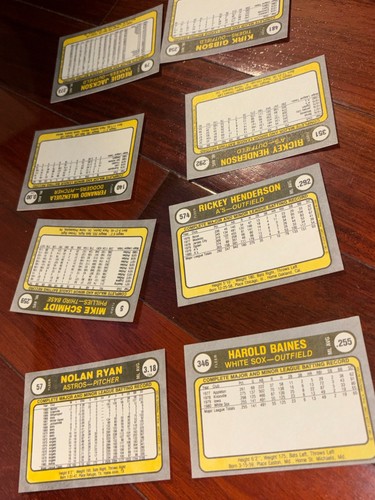 FLEER BASEBALL 1981 SET COMPLETO (660 CARTE) VALENZUELA BAINES GIBSON RC - Foto 4 di 6