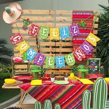 Feliz Cumplea os Happy Birthday Banner Mexican Themed Birthday Cinco de May