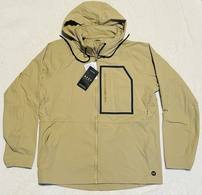 Outerknown Apex Series Jacket Hooded Full Zip Kelly Slater Mens Size XL Khaki