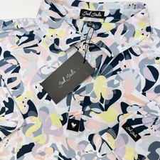 Bad Birdie Men's Savannah Swing Core Polo XL Abstract Floral NEW