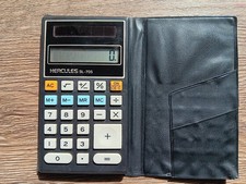 HERCULES SL-705 Taschenrechner aus den 1980'er mit LCD Display