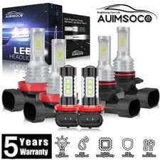 For Chrysler Pacifica 2017-2020 6x LED Headlight Bulbs Cool White Super Bright