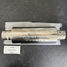 Jones Exhaust Jr24 Turbine Resonator 2.25 Inout 304 Stainless Open Box