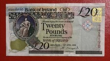 Bank of Ireland Belfast £20 Banknote BQ849190