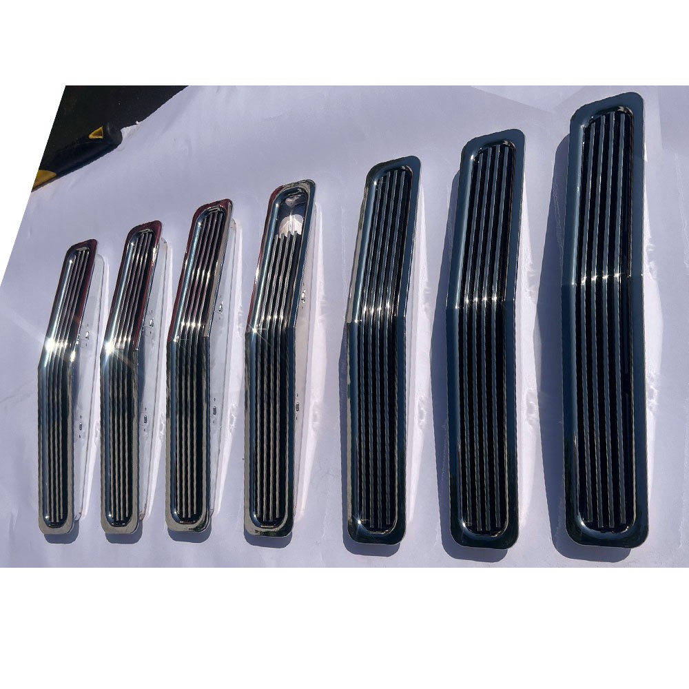 For 1987-1995 Jeep Wrangler YJ Front Upper Bumper Billet Grille Insert Chrome 7p