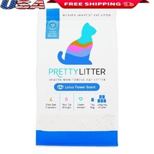 Health Monitoring Cat Litter Lotus Flower Scent 8lb Lightweight Odor Control New