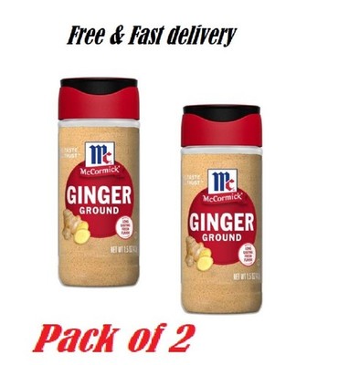 2 pack McCormick Ground Ginger, 1.5 oz Bottle