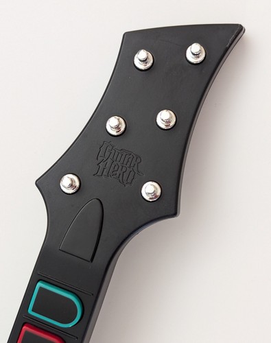 Guitar Hero Band Hero RED Wireless Playstation PS2/PS3 +DONGLE +Strap TESTED - Picture 4 of 21