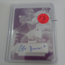 2023 Leaf Perfect Game Cole Hansen Auto #1/1 Magenta Plate   Rutgers Seton Hall