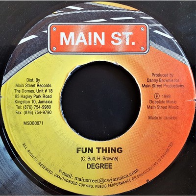 General Degree - Fun Thing (Vinyl 7'' - 1999 - JM - Original)