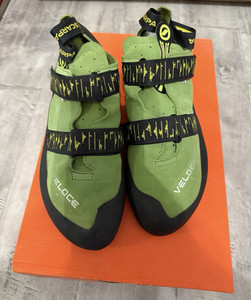 SCARPA Veloce Climbing Shoes Green/Black Size 46/US 13 - New