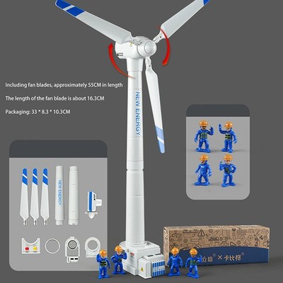 1 Set Wind Turbine Model Large Wind Turbine Model Windmill Toy Science Kit ON