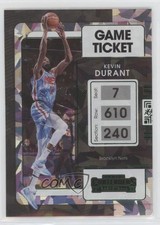 2021-22 Panini Contenders Game Ticket Green Ice Kevin Durant #84 a7f