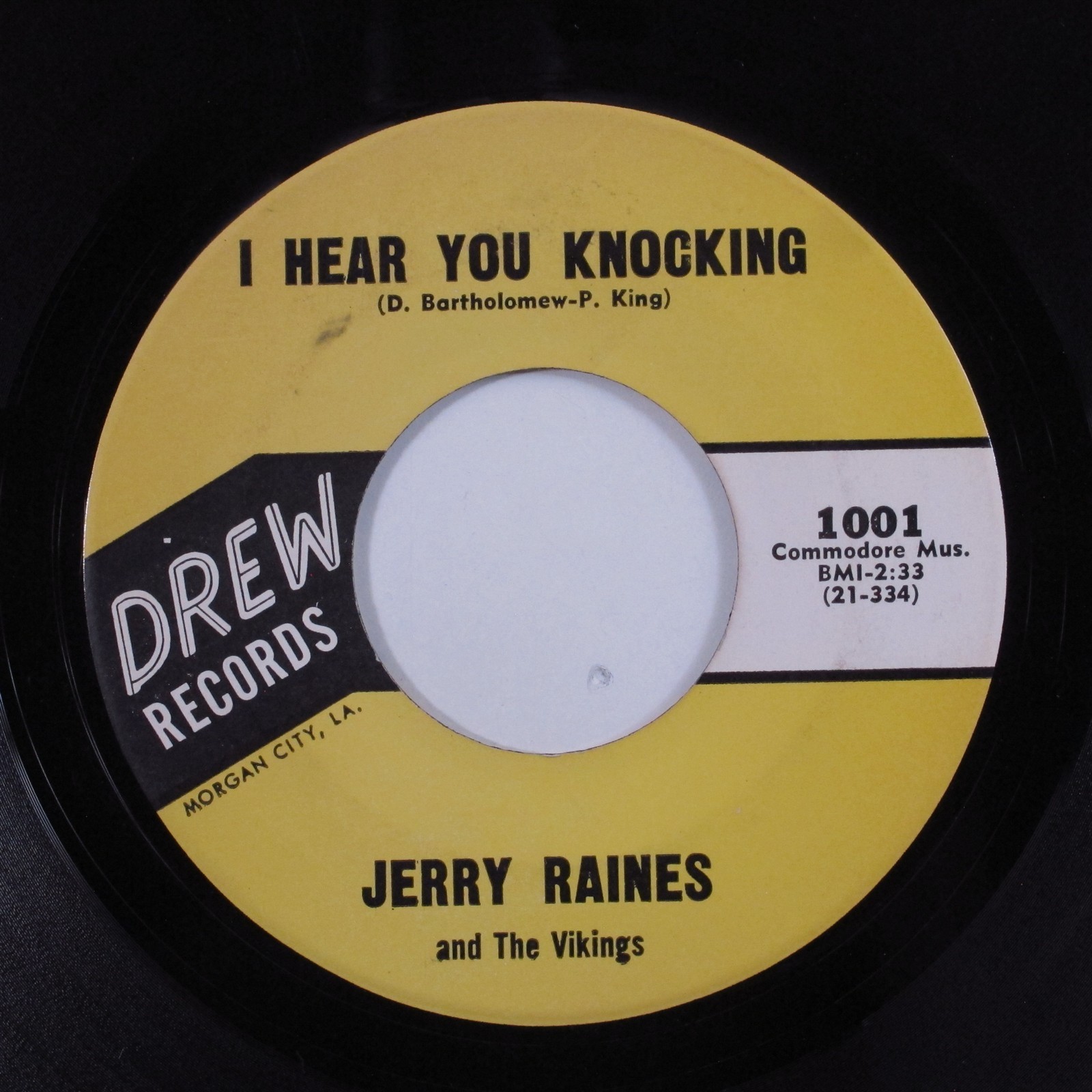 Rock & Roll R&B 45 JERRY RAINES I Hear You Knocking DREW VG+/VG++ HEAR ...