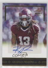 2020 Leaf Ultimate Draft 91 Rookies Gold 24/30 Kendrick Rogers #91-KR1 Auto 0a3