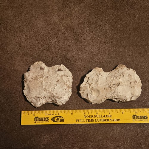 Pair Of Flint Double Bit Bow Tie Axes 4-5"