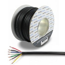 *14 AMP Rated* 7 Core Cable 12v 24v Wire Caravan Trailer LED Lights Multicore