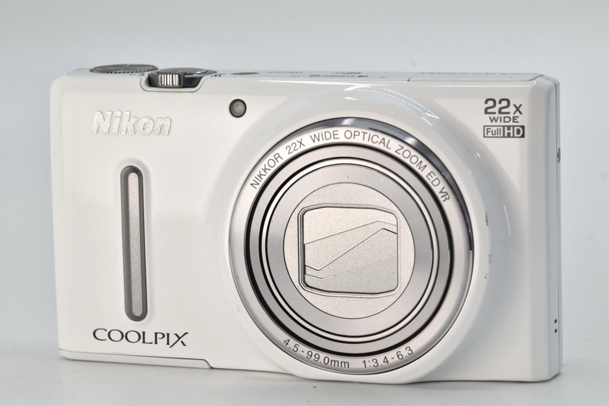 Mint] Nikon Coolpix S9600 White 16.0MP 22x Compact Digital