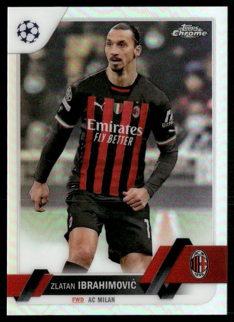 Zlatan Ibrahimović 2022 Topps Chrome UEFA Club Competitions