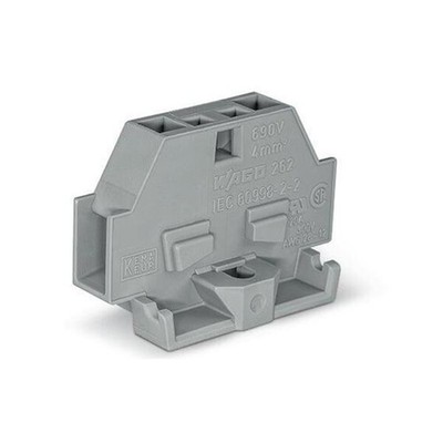 10pcs WAGO262-301 2-Conductor Terminal Blockwith Fixing Flange 4mm² Gray  Kd New