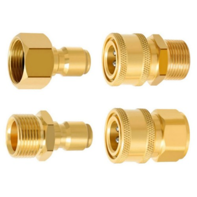 #ad 4* Brass Pressure Washer Hose Adapter M22 3 8#x27;#x27; Pressure Washer Spare Parts $15.97