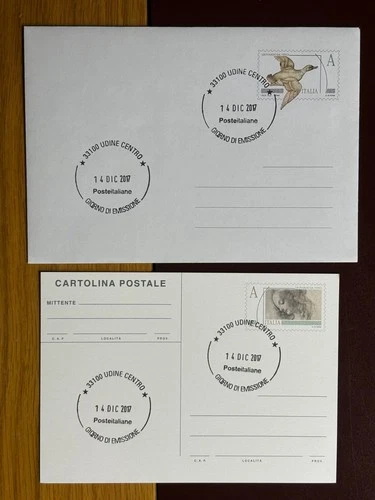 ITALY - FDC - 2017 - series LEONARDESCA the two Interi Postali with cancellations FDC