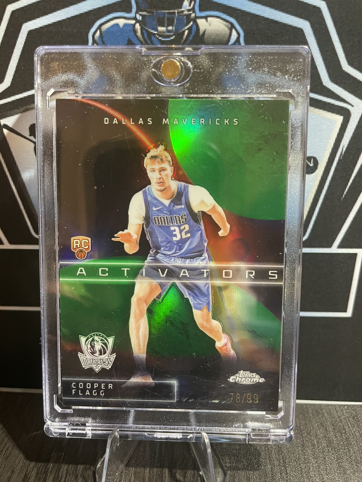 2025-26 Topps Chrome Cooper Flagg Rookie Activators Green /99 Mavericks