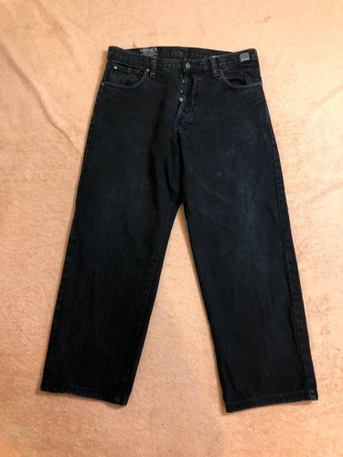 Vintage Versace Jeans Couture Black Jeans Medusa Denim Trousers
