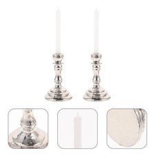 2 Pcs Mini Candle Sticks Doll for Candlesticks Miniatures Items