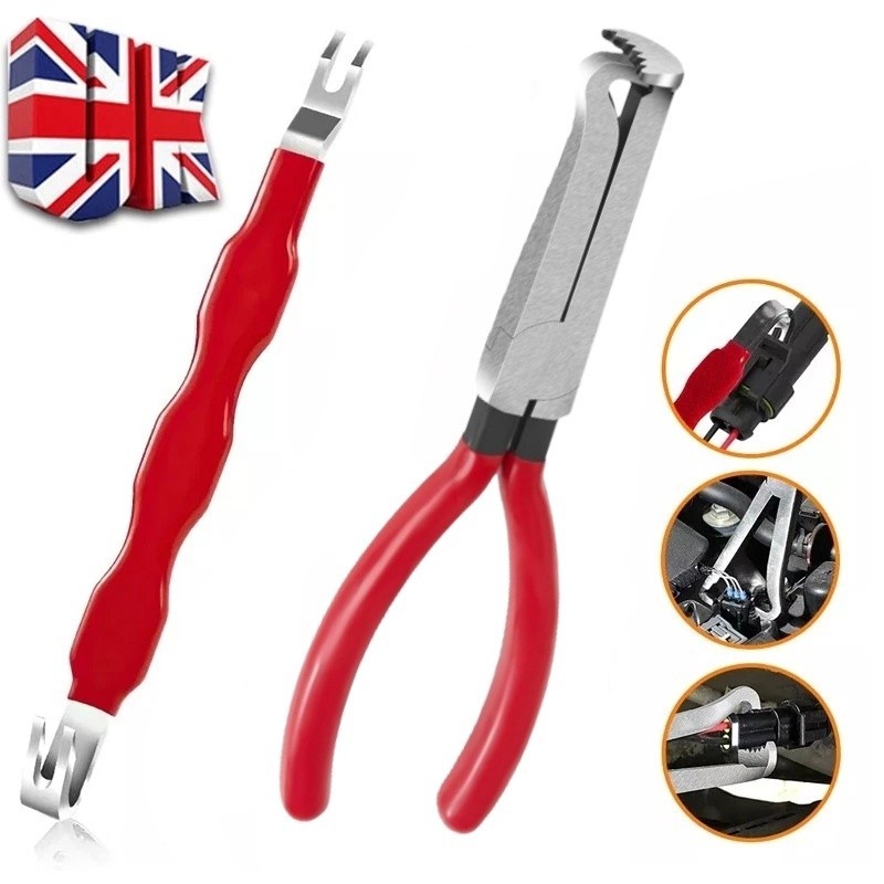 2pcs Electrical Connector Disconnect Pliers for Car Automotive Plug Removal Tool