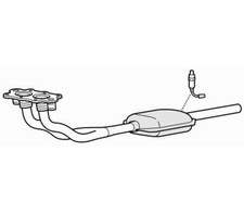 Twin Front Pipe & Catalytic Converter for Seat Toledo AGN/APG 1.8 (1999-02/2001)