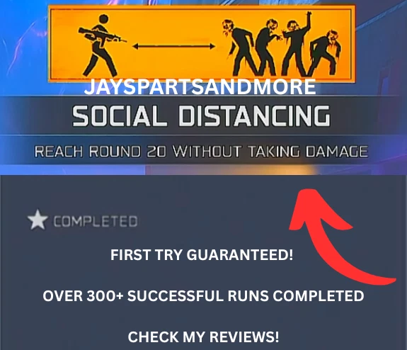 CALL OF DUTY Social Distancing Dark Ops Calling Card FAST LEGIT Black Ops 7 Zombies RARE BO7